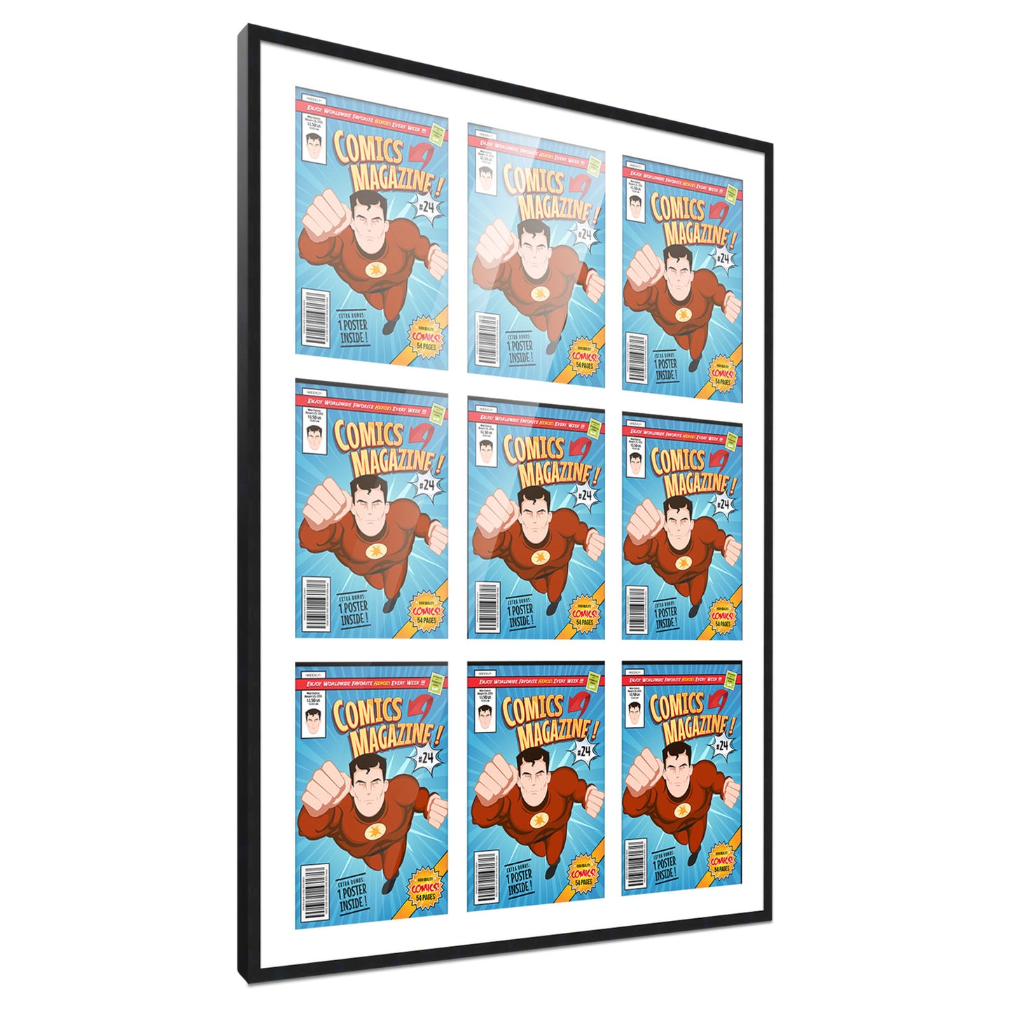 Comic Book Frame for 9 Comic Books
