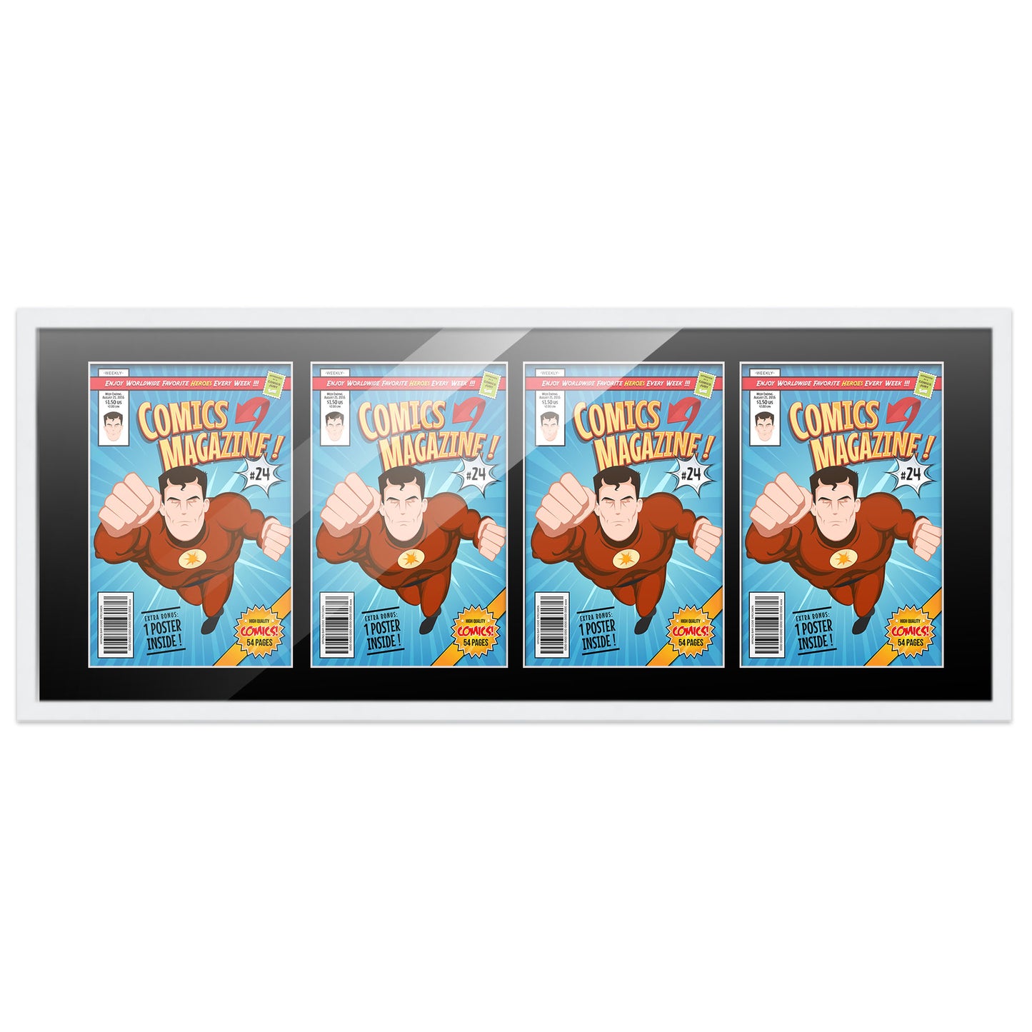 Comic Book Frame for 4 Comic Books