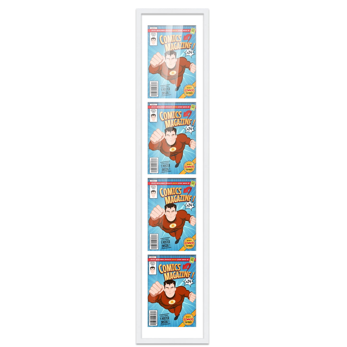 Comic Book Frame for 4 Comic Books