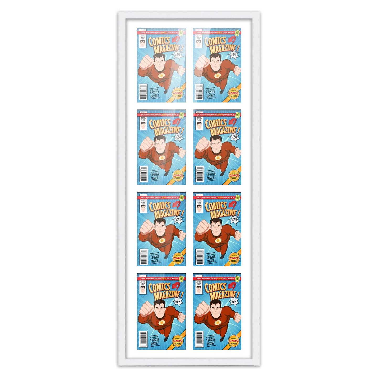 Comic Book Frame for 8 Comic Books