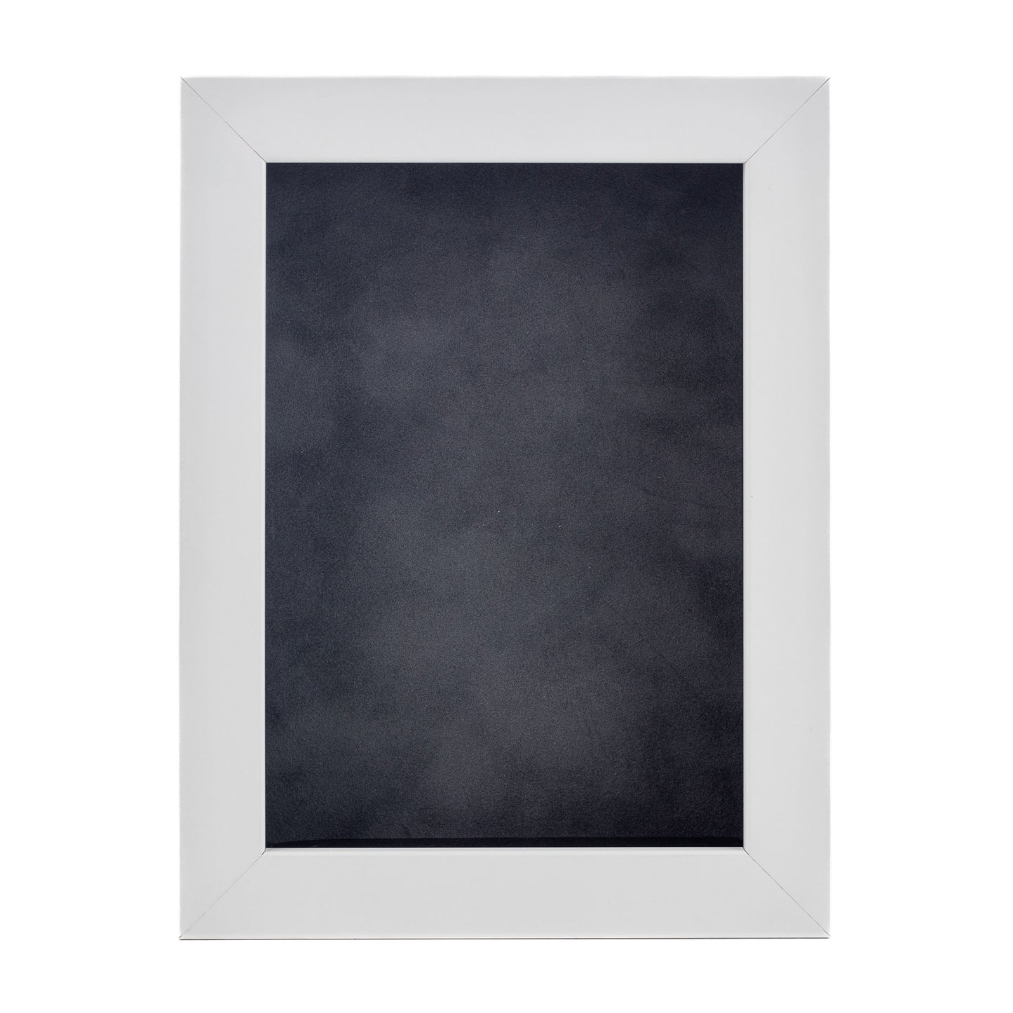 White Shadow Box Frame With Dark Grey Acid-Free Suede Backing