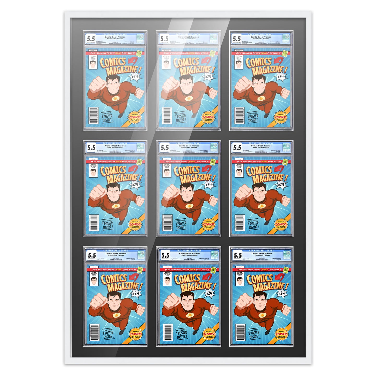 Comic Book Frame for 9 Comic Books