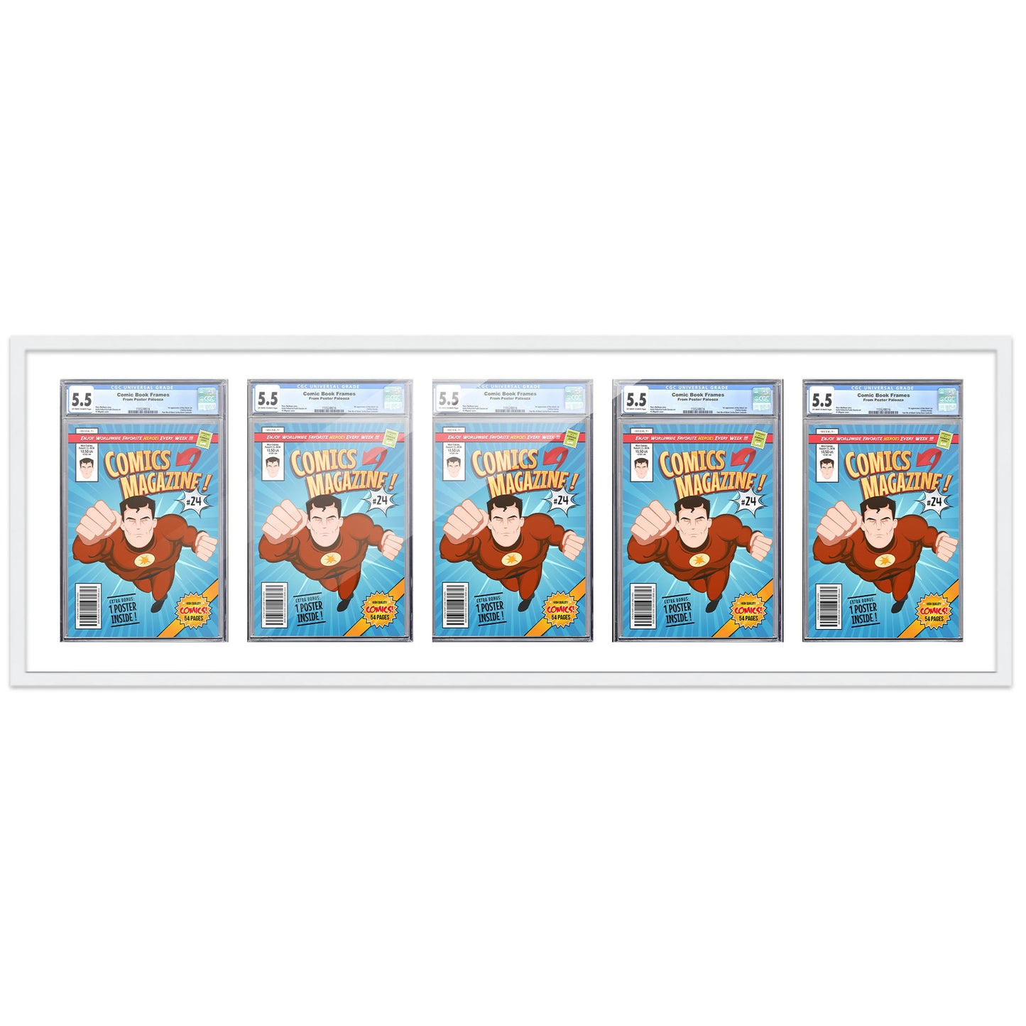 Comic Book Frame for 5 Comic Books