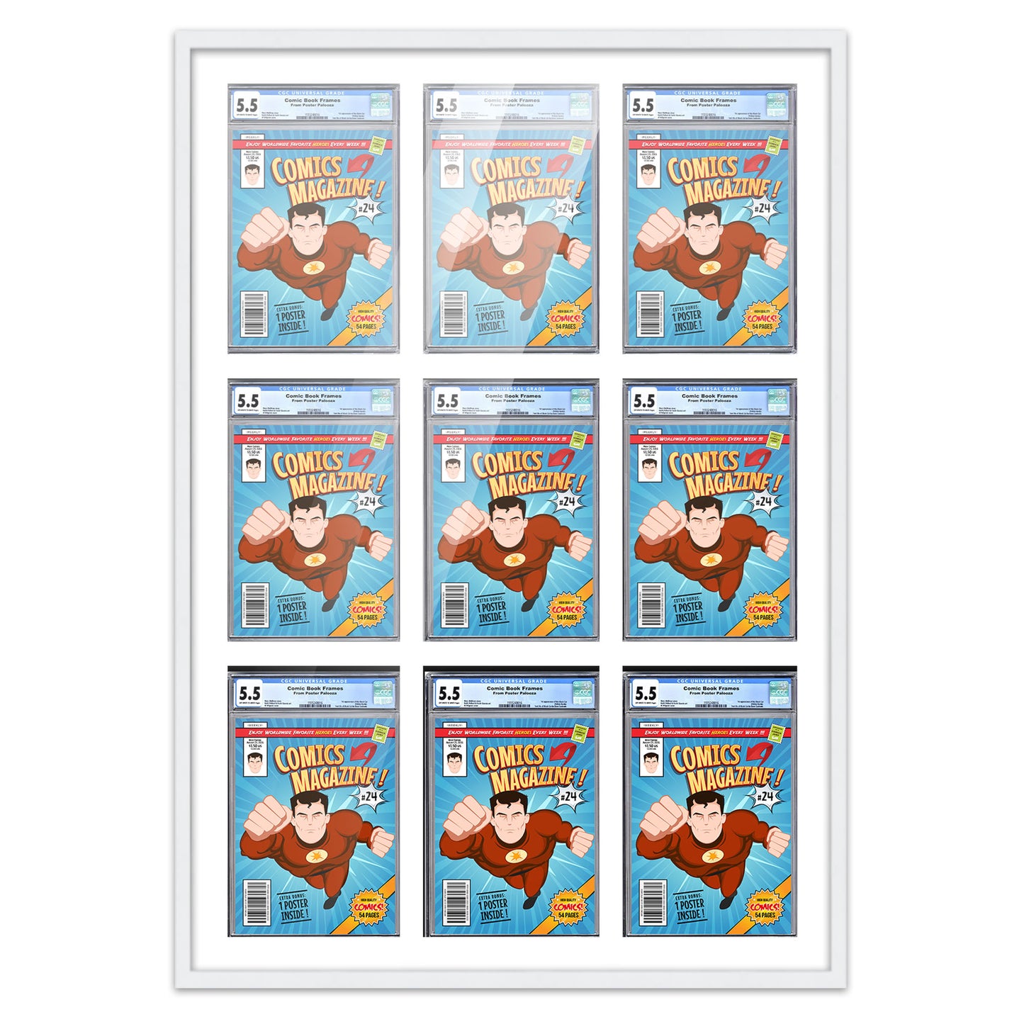 Comic Book Frame for 9 Comic Books