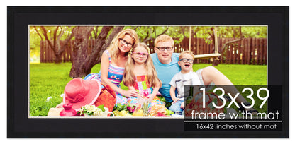 Black Frame with Black Mat