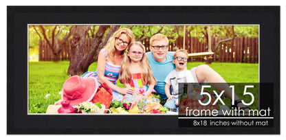 Black Frame with Black Mat