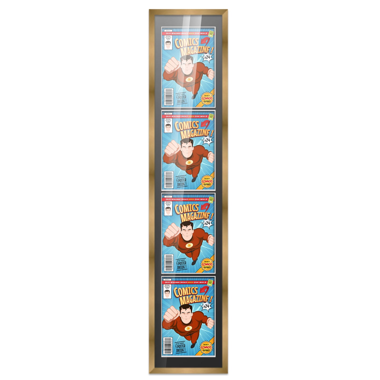 Comic Book Frame for 4 Comic Books