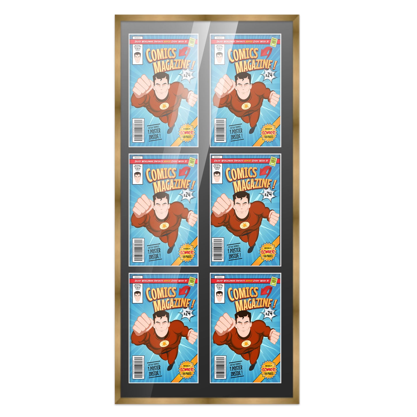 Comic Book Frame for 6 Comic Books