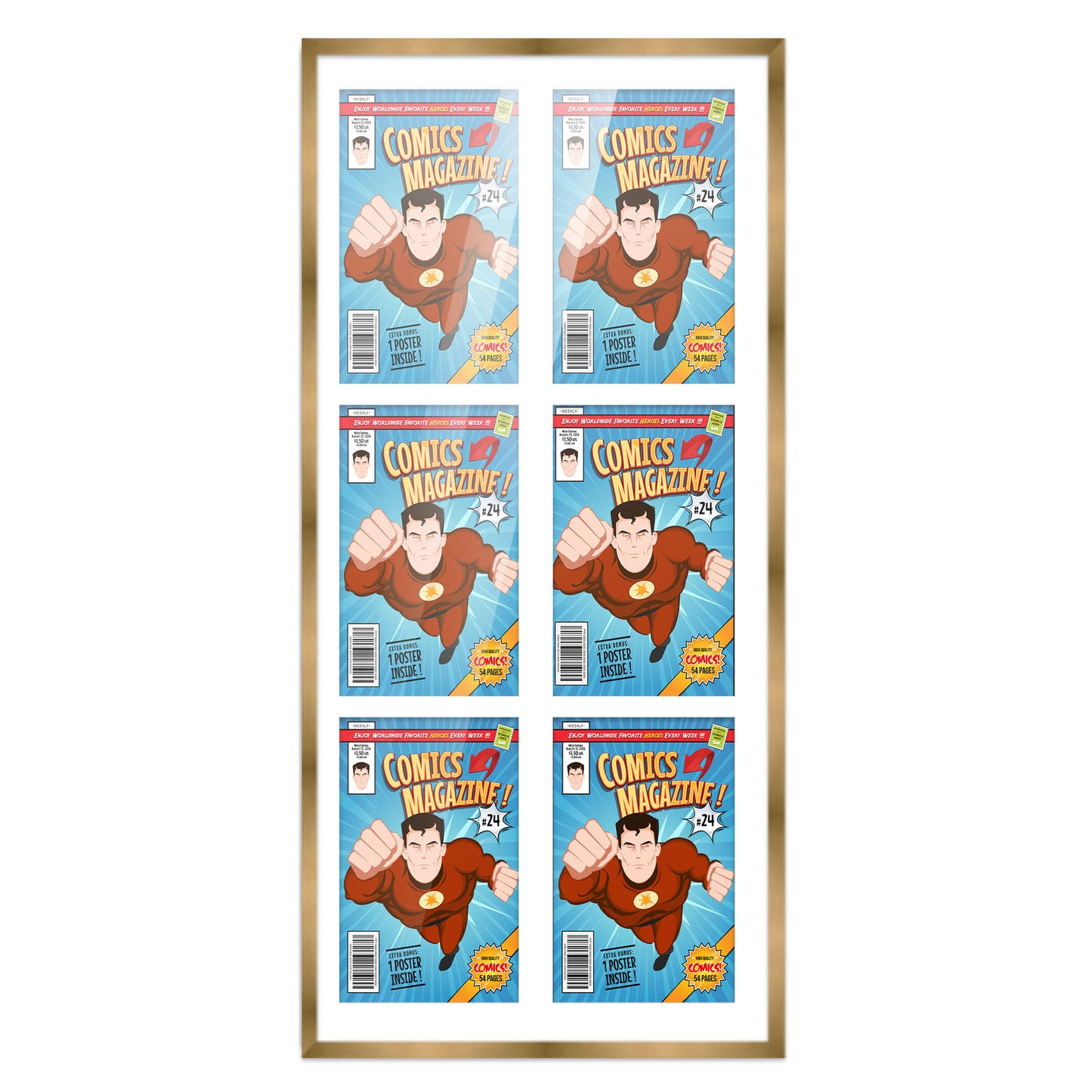 Comic Book Frame for 6 Comic Books