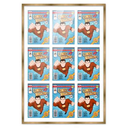 Comic Book Frame for 9 Comic Books