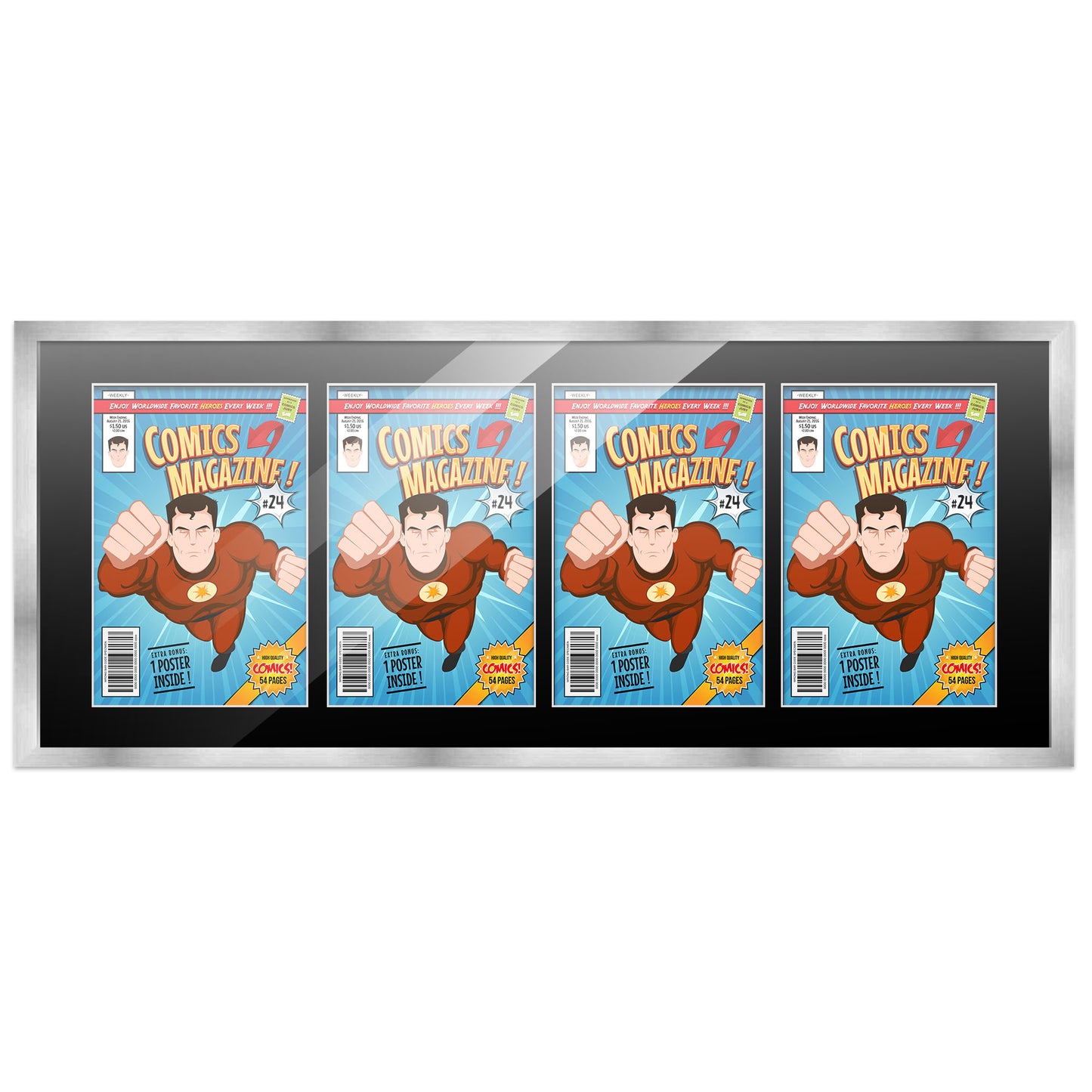 Comic Book Frame for 4 Comic Books