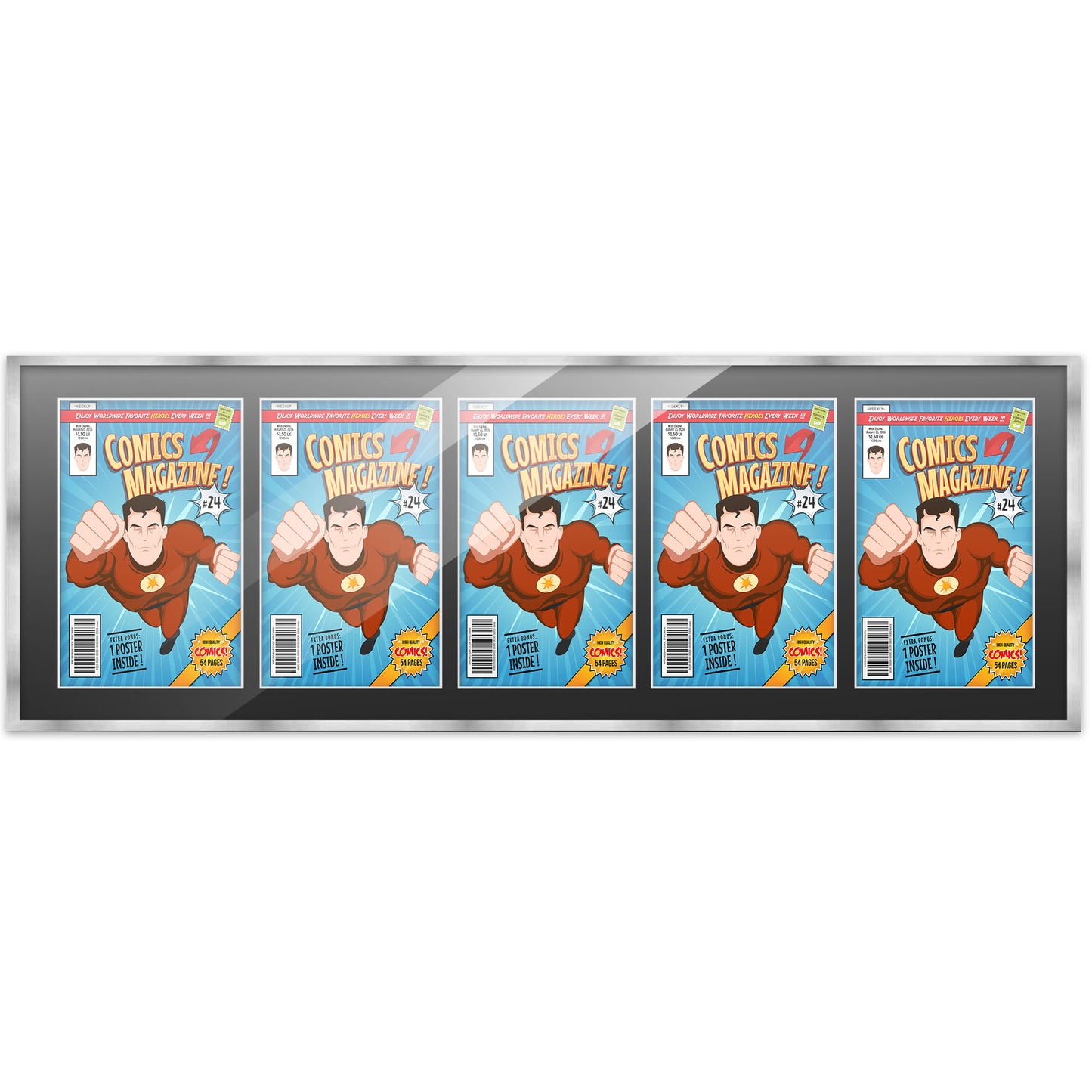 Comic Book Frame for 5 Comic Books