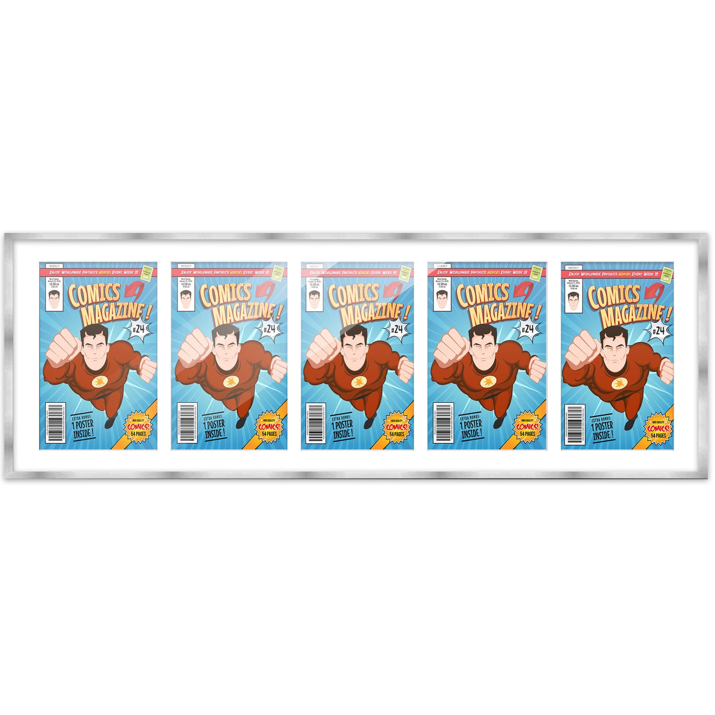 Comic Book Frame for 5 Comic Books