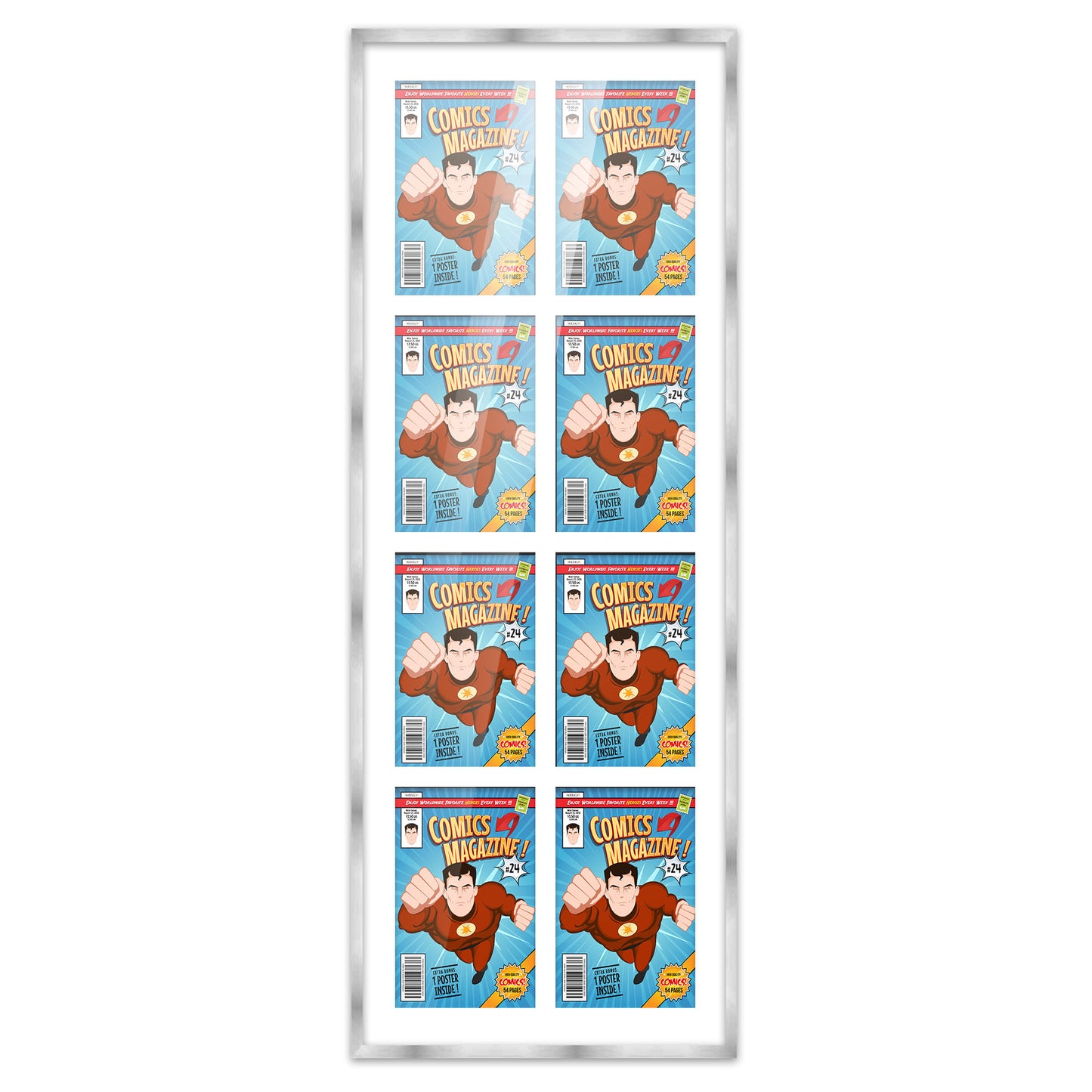 Comic Book Frame for 8 Comic Books