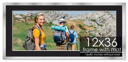 Silver Frame with Black Mat