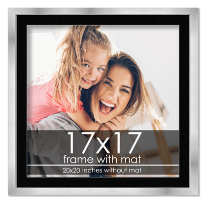 Silver Frame with Black Mat