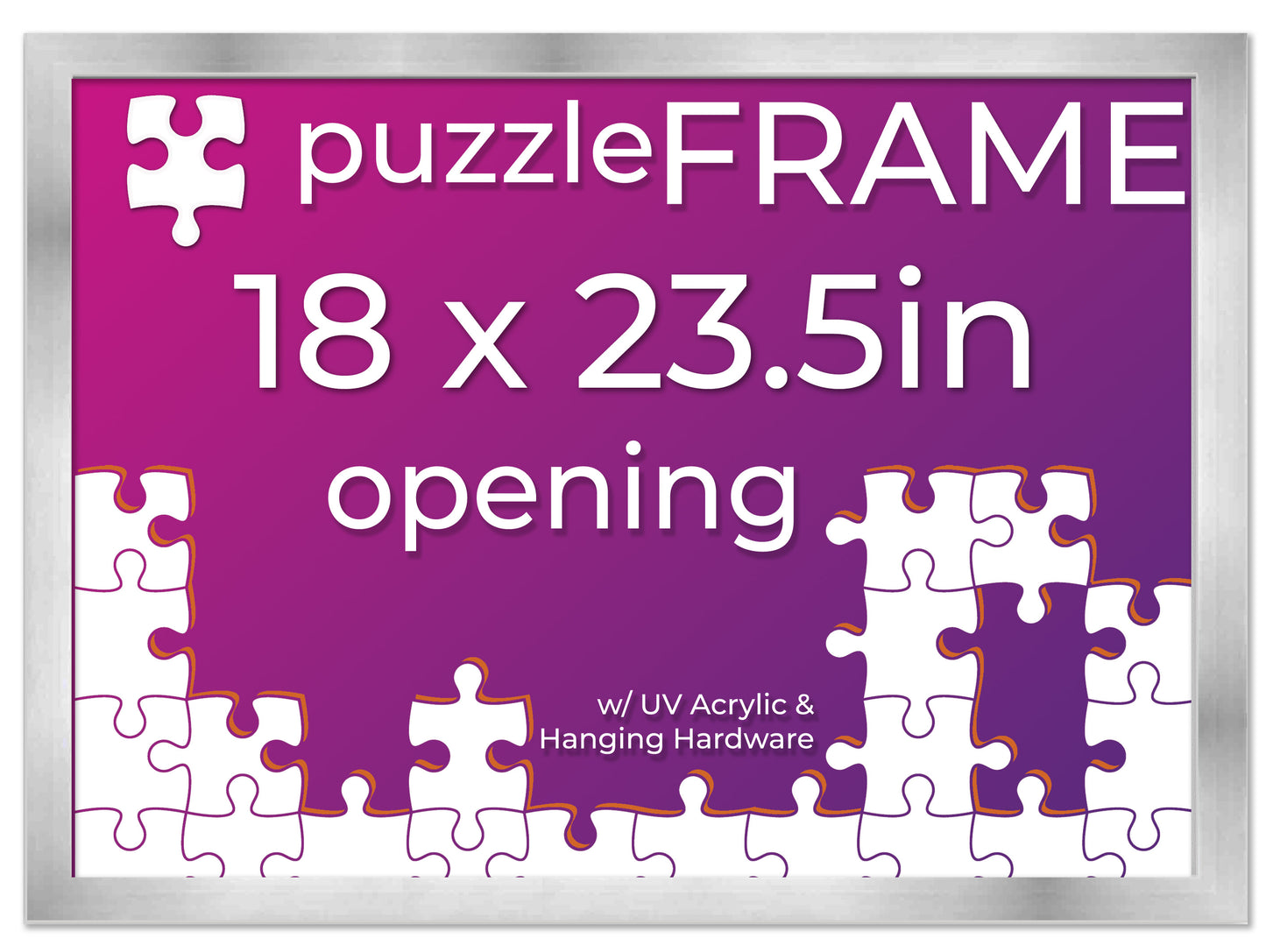Silver Frame for Jigsaw Puzzles