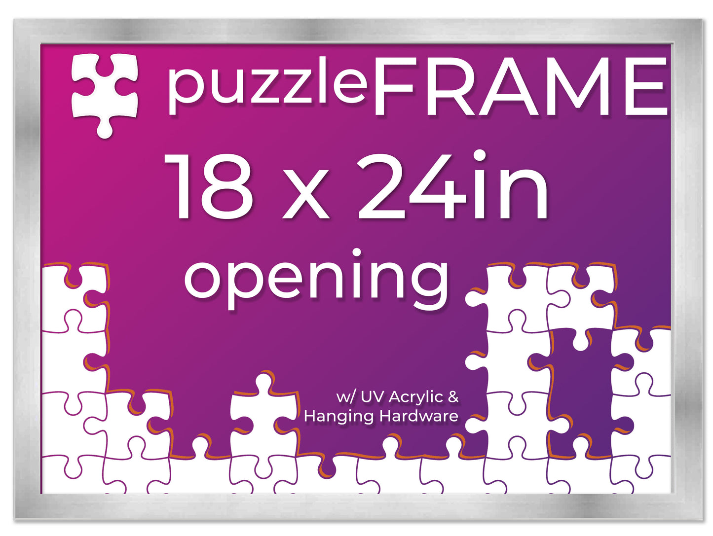 Silver Frame for Jigsaw Puzzles