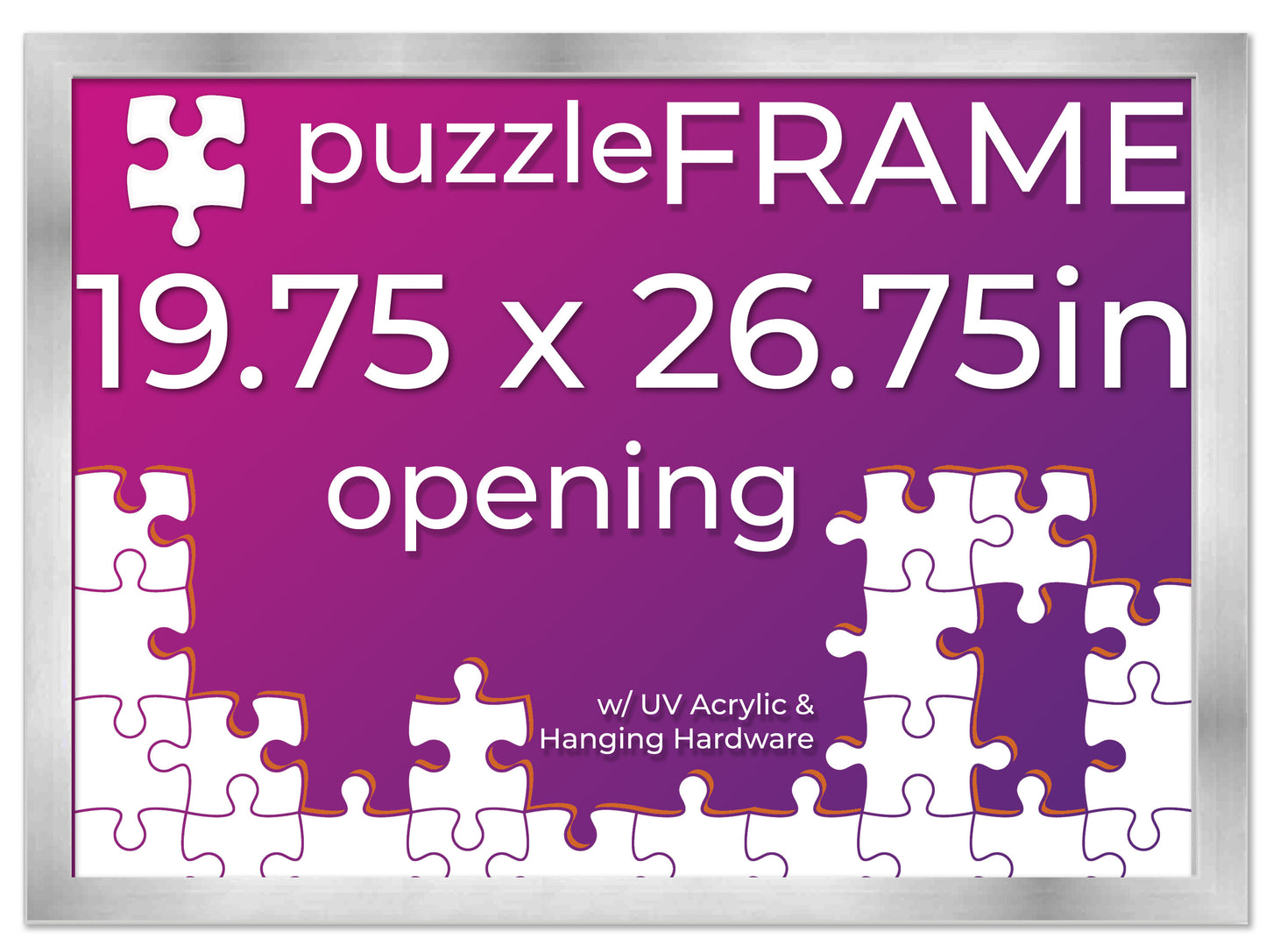 Silver Frame for Jigsaw Puzzles
