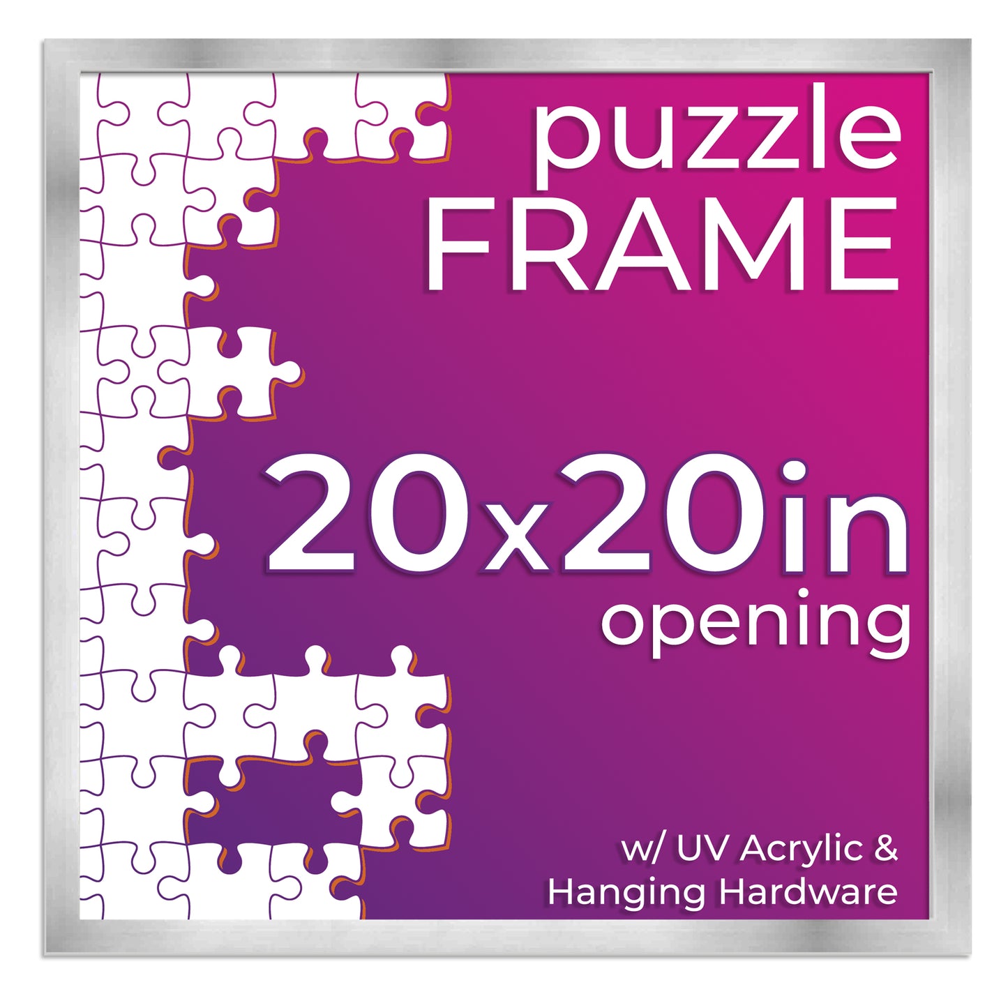 Silver Frame for Jigsaw Puzzles