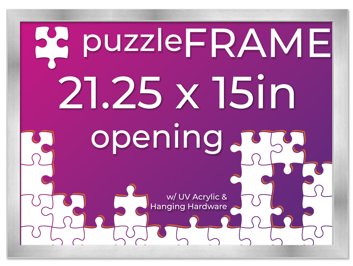 Silver Frame for Jigsaw Puzzles