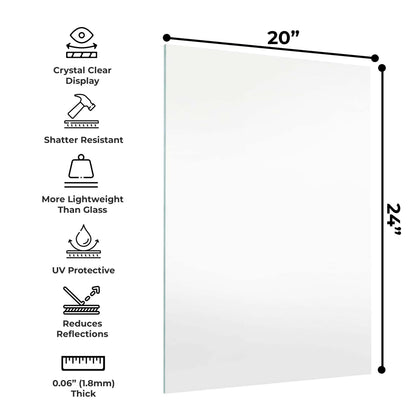 Non-Glare Frame-Grade Acrylic Replacement