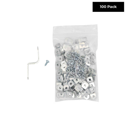 3/8" Depth Flat Offset Mounting Canvas Clips